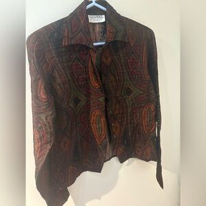 Gianni Multicolor Paisley Blouse